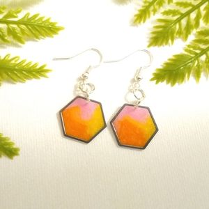 Sunset Tie-Dye Earrings